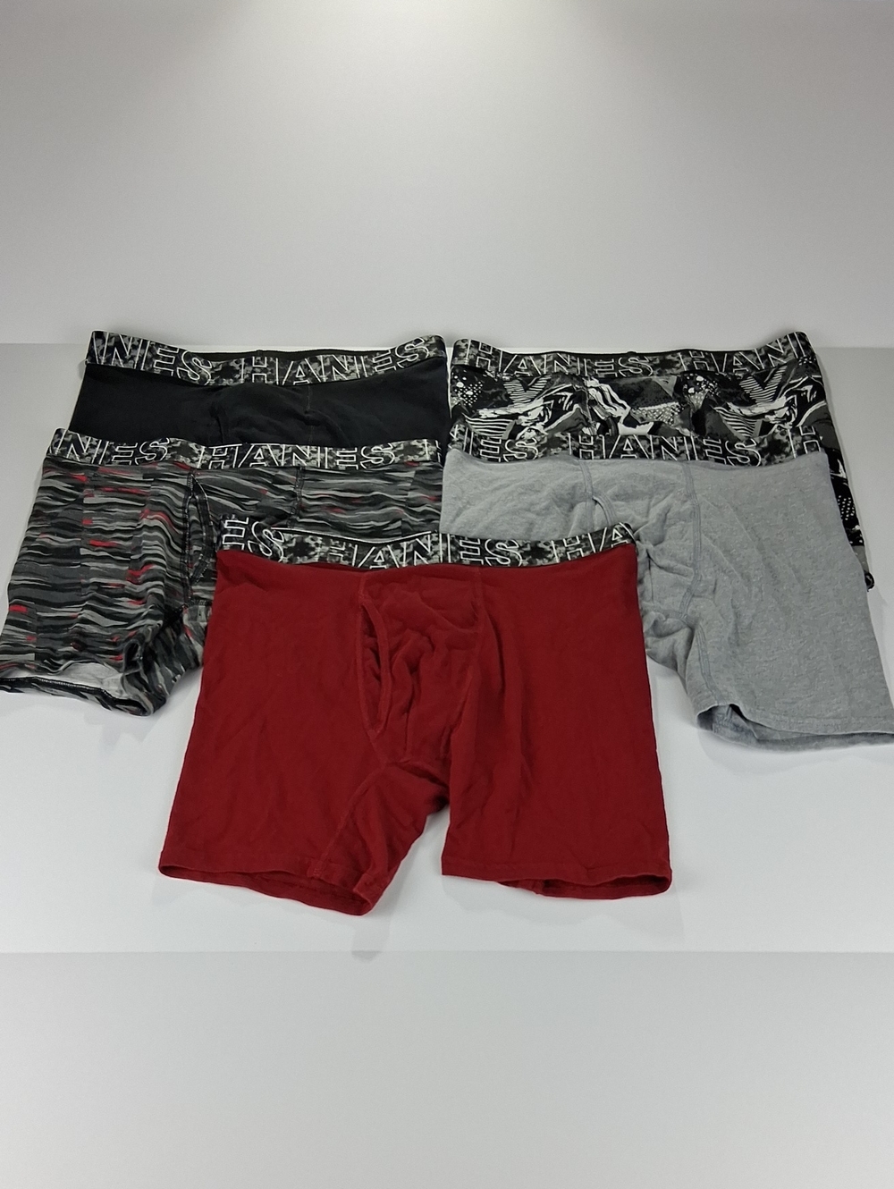 Boys 5-Pack Hanes Boxer Briefs Size XXL (2XL) Assorted Patterns And Colors New